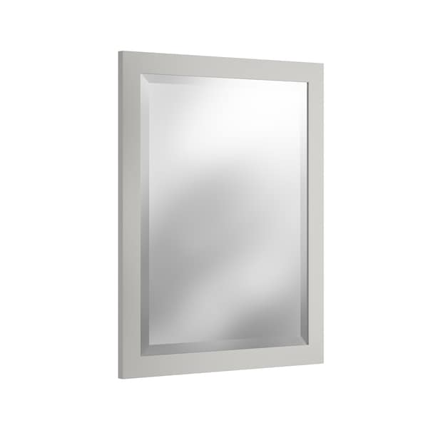 Alaterre Furniture 24" Beveled Bath Vanity Mirror, Gray AMIR0040 - main